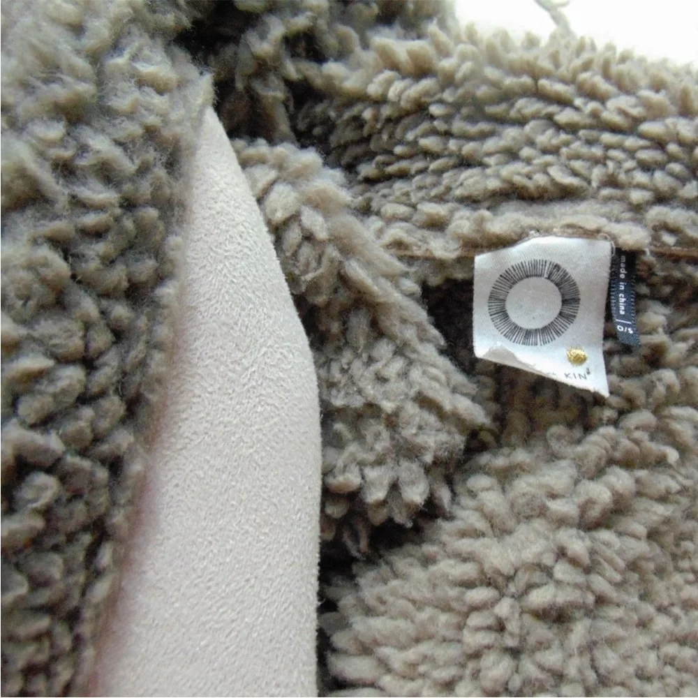 Anthropologie - Akemi + Kin Ivory Faux Suede Shearling Vest - One Size - Picture 11 of 11